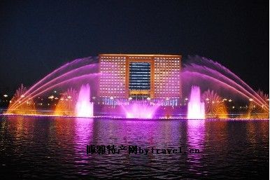 二道河喷泉水景