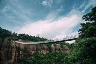 台州仙居神仙居·悬空索桥