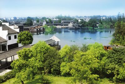 乌镇西栅元宝湖